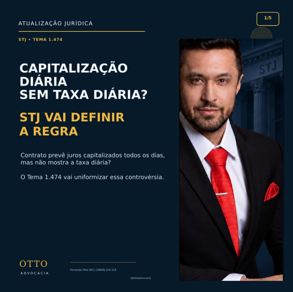 Capitalização diária de juros: contrato precisa informar a taxa diária?