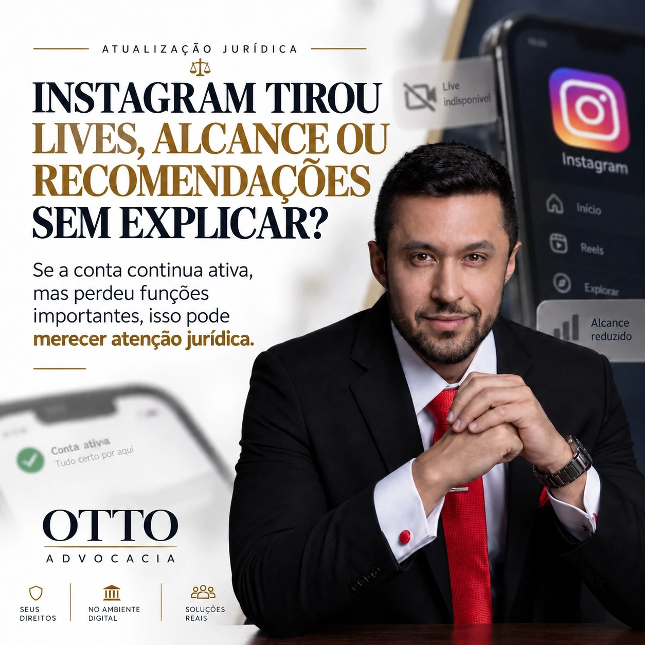 Instagram restringe lives e recomendações de conta ativa sem informar motivo